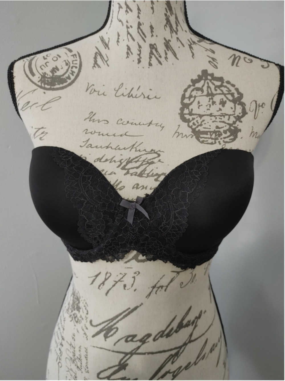 Women's Victoria's Secret Dream Angels Lace Strapless Bra Black 34D